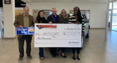 Kirksville Motors Donations $2,000 to 2022 United Way Campaign